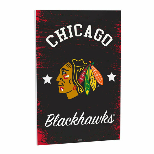 Team Sports America Everyday - Chicago Blackhawks Wood Wall Sign, 16x24