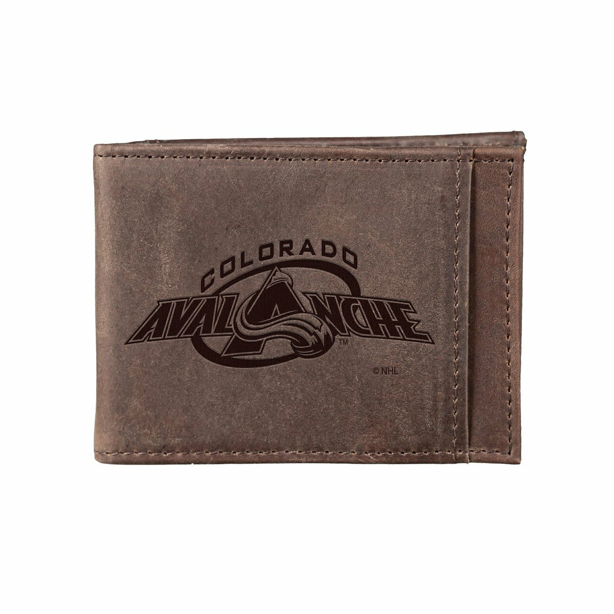 Team Sports America Everyday - Front Pocket Wallet w/ RFID Blocking, Colorado Avalanche, Brown