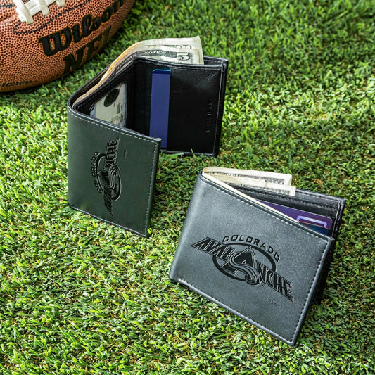Team Sports America Exclusive - Colorado Avalanche, Bi-Fold and Tri-Fold Wallet Gift Set, Black