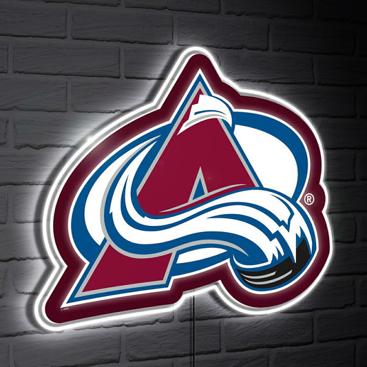 Team Sports America Essential - Colorado Avalanche LED Wall Decor, Glazelite, Logo