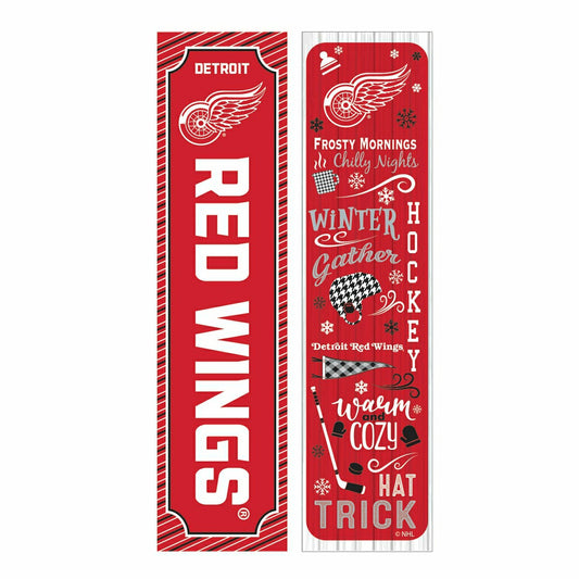 Team Sports America Exclusive - Detroit Red Wings 46" Double Sided Leaner, Winter Seasonal