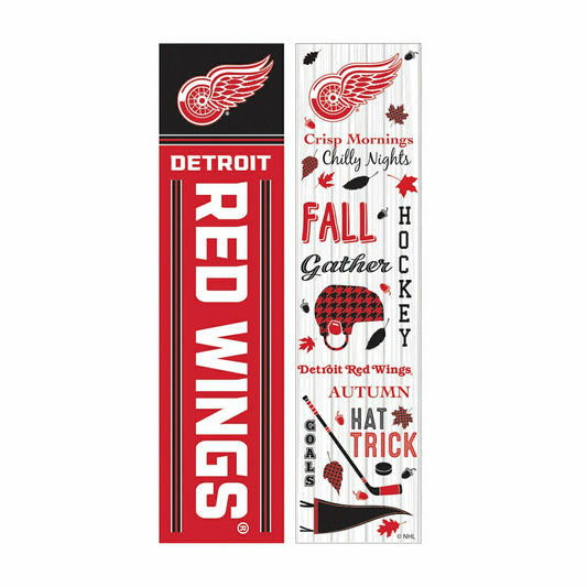 Team Sports America Classic - Detroit Red Wings 46" Double Sided Leaner, Fall Seasonal