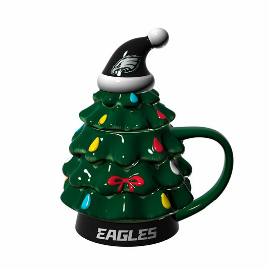 Team Sports America Trending - Philadelphia Eagles, Holiday Tree Cup Gift Set, 14oz.