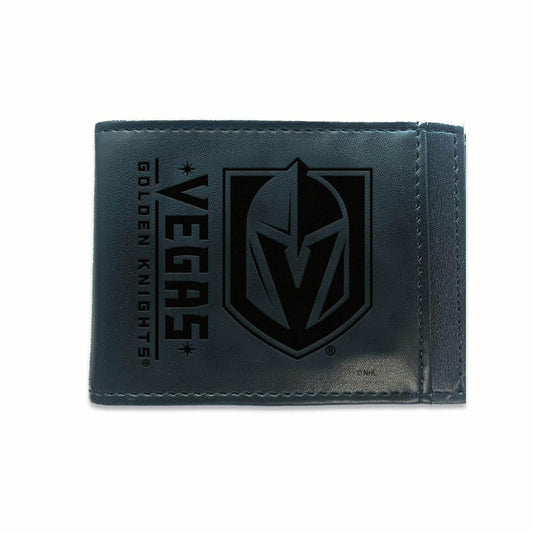 Team Sports America Exclusive - Front Pocket Wallet w/ RFID Blocking, Vegas Golden Knights, Black