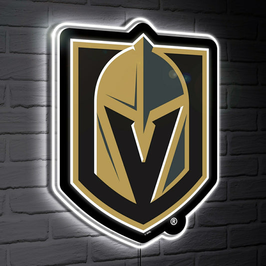 Team Sports America Best Seller - Vegas Golden Knights LED Wall Decor, Glazelite, Logo