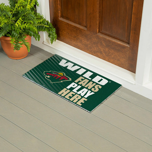 Team Sports America Exclusive - Minnesota Wild Fan Mat, 28"x16"
