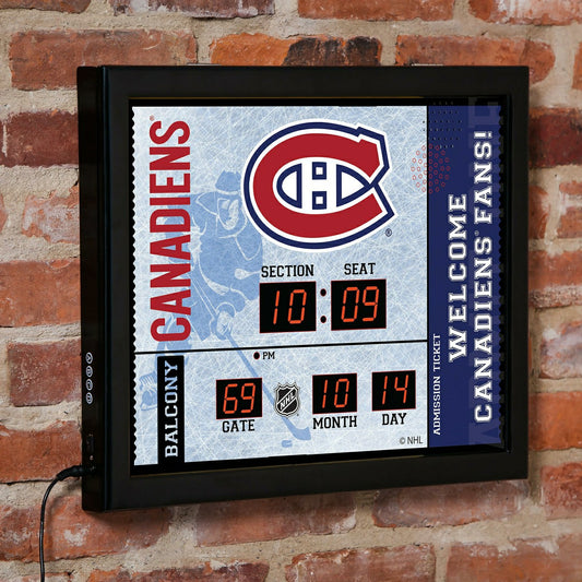 Team Sports America Essential - Scoreboard Wall Clock, Montreal Canadiens