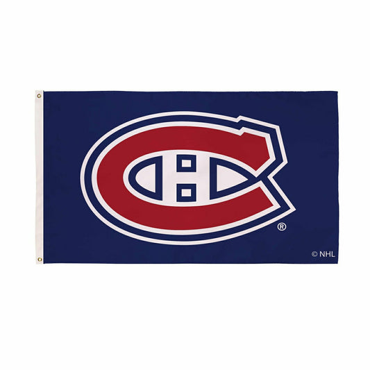 Team Sports America Essential - Montreal Canadiens Single Sided Flag with 2 Grommets, 3'x5'