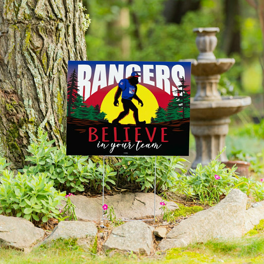 Team Sports America Best Seller - New York Rangers Yard Sign, Bigfoot