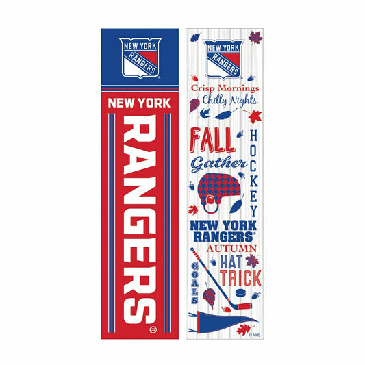 Team Sports America Essential - New York Rangers 46" Double Sided Leaner, Fall Seasonal