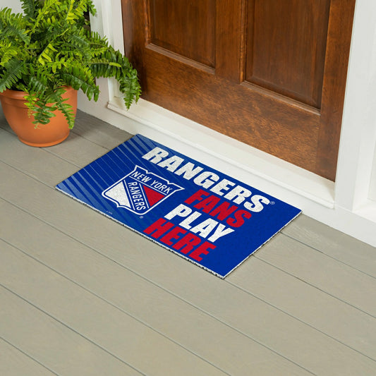 Team Sports America Essential - New York Rangers Fan Mat, 28"x16"