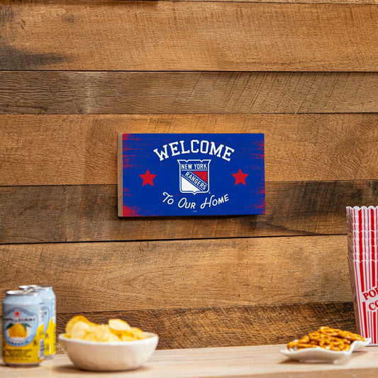 Team Sports America Trending - New York Rangers Wood Wall Sign, 6x11