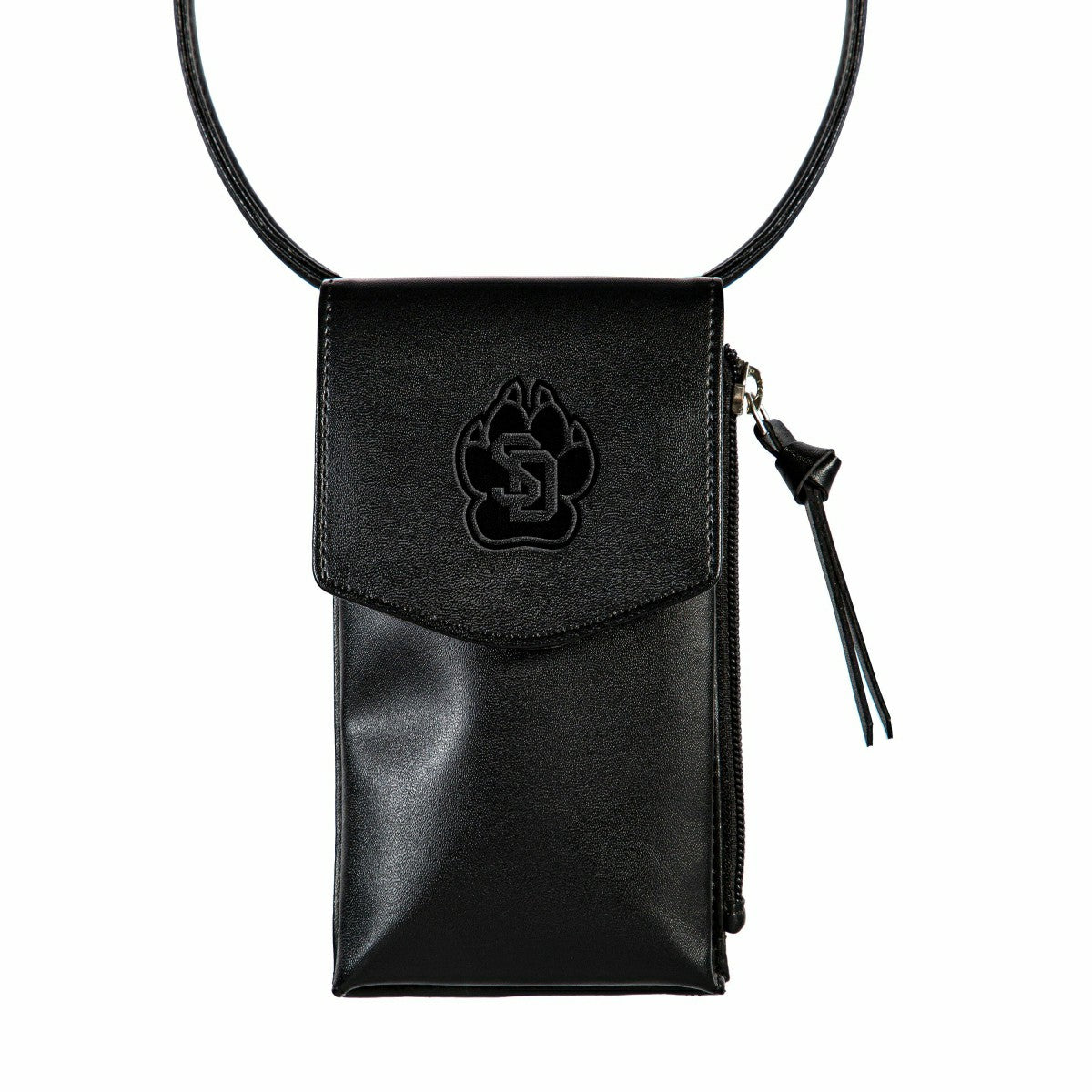 Team Sports America Best Seller - University of South Dakota, Cross Body Wallet, Black