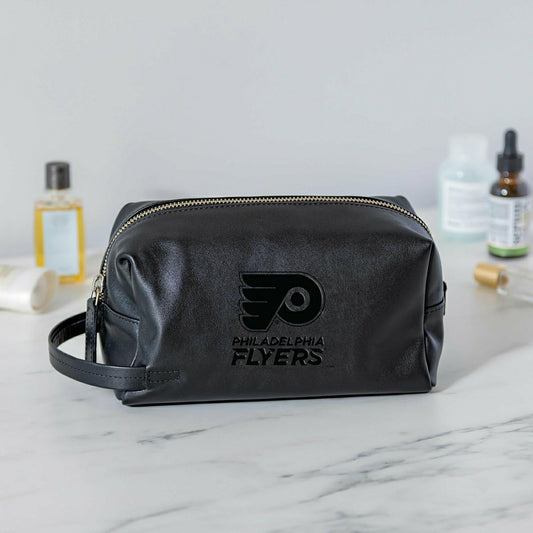 Team Sports America Signature - Philadelphia Flyers, Embossed Toiletry Bag, Black