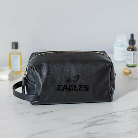 Team Sports America Recommended - Philadelphia Eagles, Embossed Toiletry Bag, Black