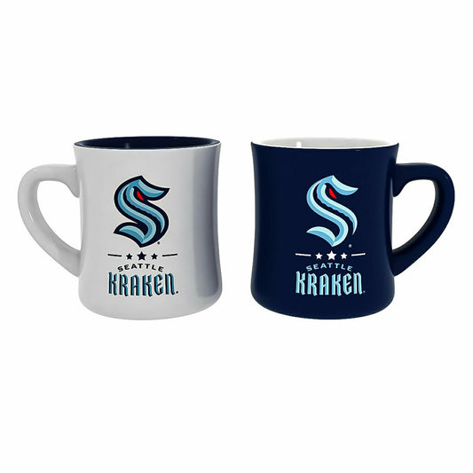 Team Sports America Essential - Seattle Kraken 10oz Ceramic Cup Set, 2pc