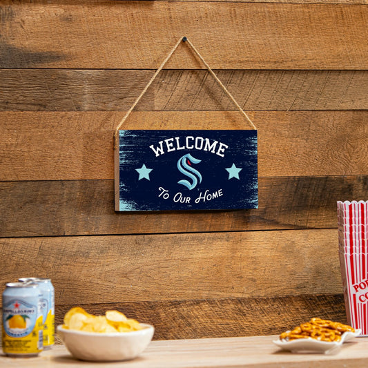 Team Sports America Recommended - Seattle Kraken Wood Wall Sign, 6x11