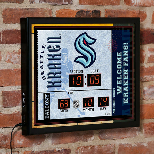 Team Sports America Value - Scoreboard Wall Clock, Seattle Kraken
