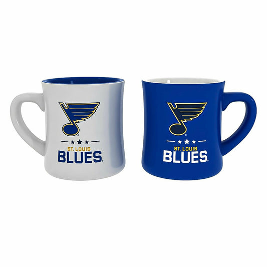 Team Sports America Best Seller - St Louis Blues 10oz Ceramic Cup Set, 2pc