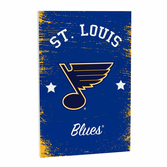 Team Sports America Exclusive - St Louis Blues Wood Wall Sign, 16x24