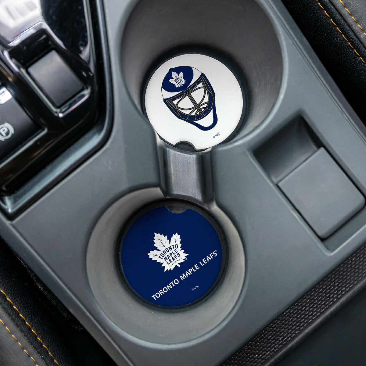 Team Sports America Essential - Toronto Maple Leafs Car Coaster Set, 2pc