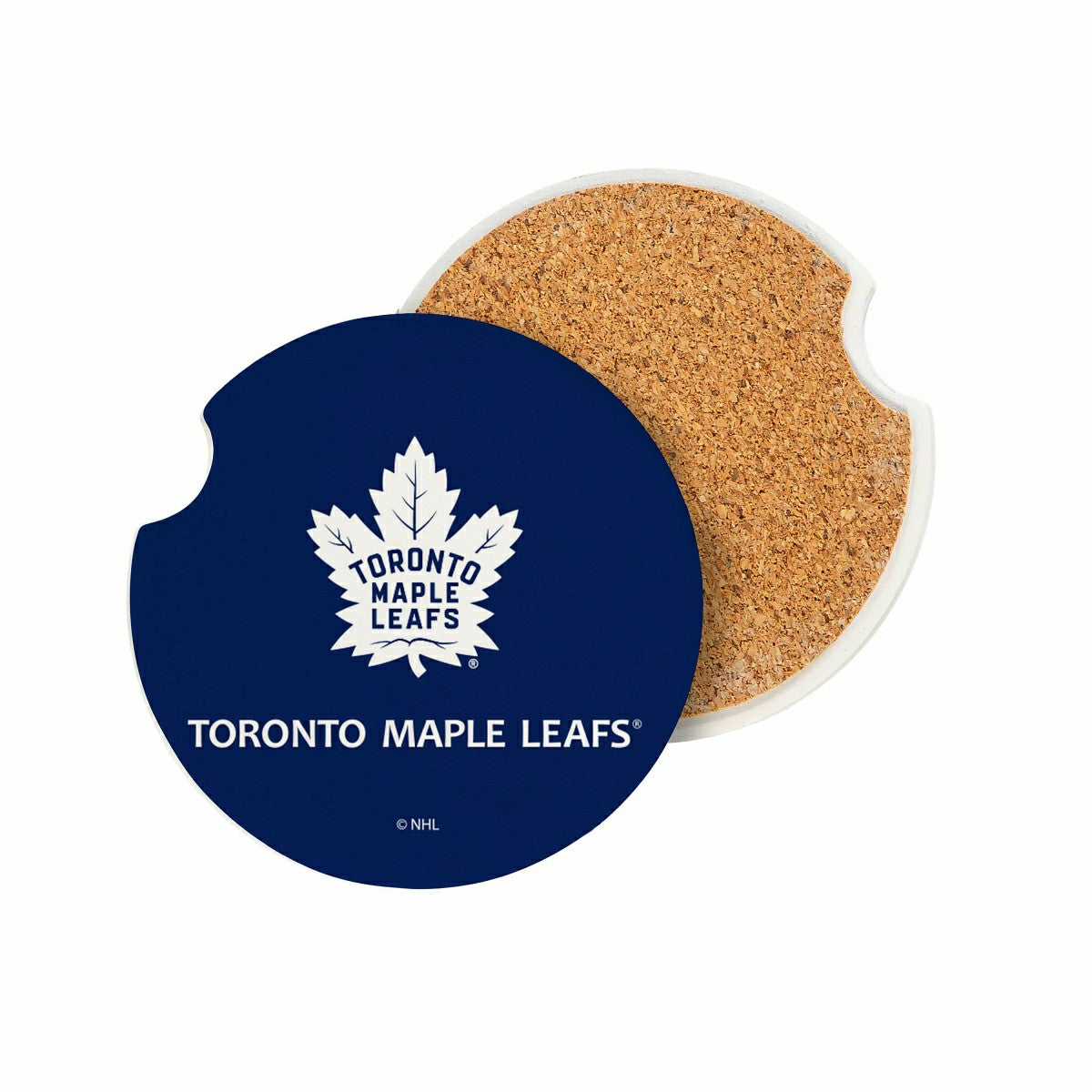 Team Sports America Essential - Toronto Maple Leafs Car Coaster Set, 2pc
