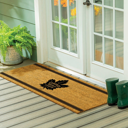 Team Sports America Essential - Toronto Maple Leafs Extra Large One Color Coir Mat, 60"x24"