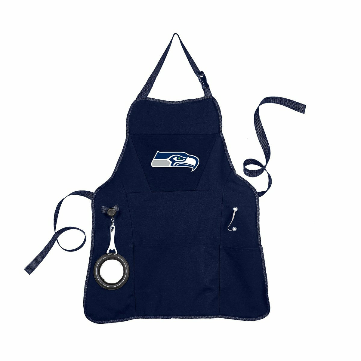 Team Sports America Classic - Deluxe Cotton Canvas NFL Team Pride Grilling/Cooking Apron, Seattle Se