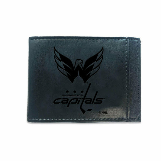 Team Sports America Trending - Front Pocket Wallet w/ RFID Blocking, Washington Capitals, Black