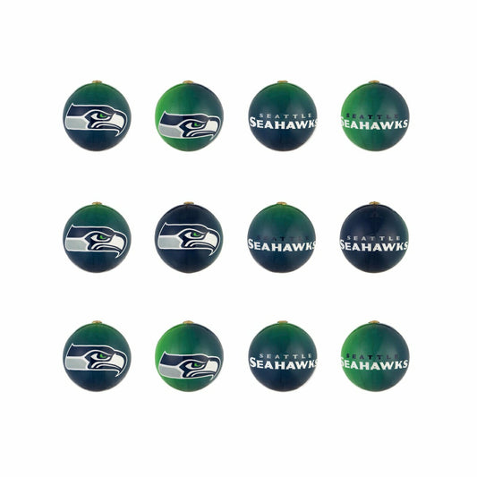 Team Sports America Exclusive - 12pc Ornament Set, Seattle Seahawks