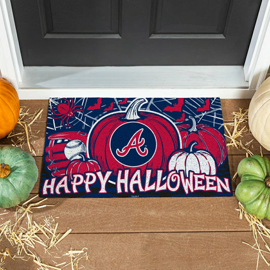 Team Sports America Trending - Atlanta Braves Halloween PVC Mat, 28"x16"