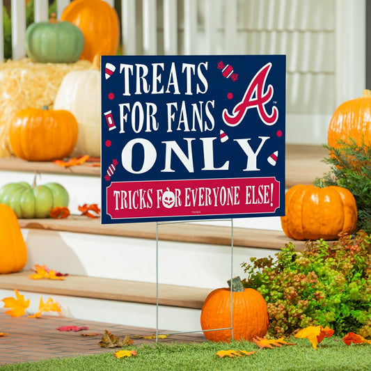 Team Sports America Essential - Atlanta Braves Yard Sign, Halloween Treats for Fans