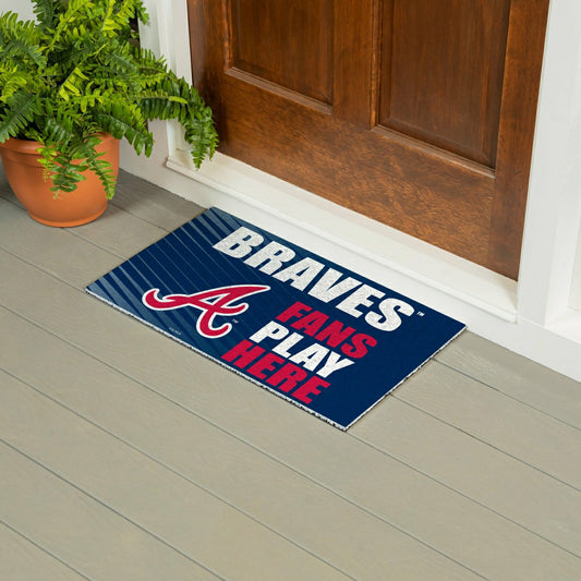 Team Sports America Recommended - Atlanta Braves Fan Mat, 28"x16"