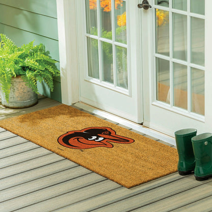 Team Sports America Everyday - Baltimore Orioles Extra Large Full Color Coir Mat, 60"x24"