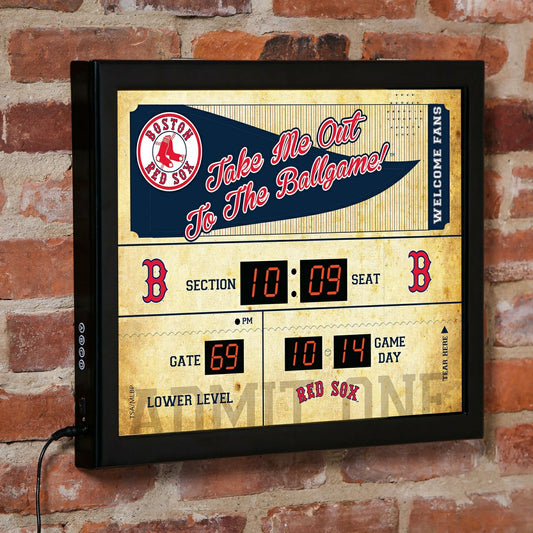 Team Sports America Everyday - Scoreboard Wall Clock, Boston Red Sox