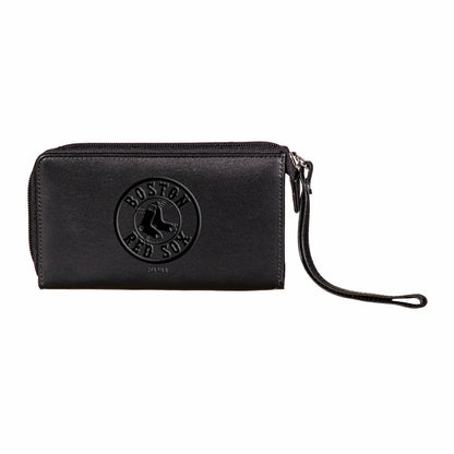 Team Sports America Recommended - Boston Red Sox Wristlet Wallet Black