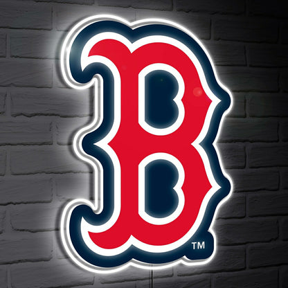Team Sports America Trending - Boston Red Sox LED Wall Decor, Glazelite, Logo