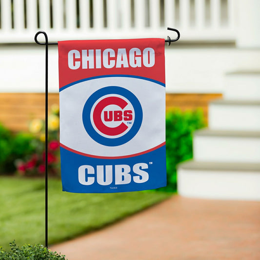 Team Sports America Best Seller - Chicago Cubs Suede Garden Flag