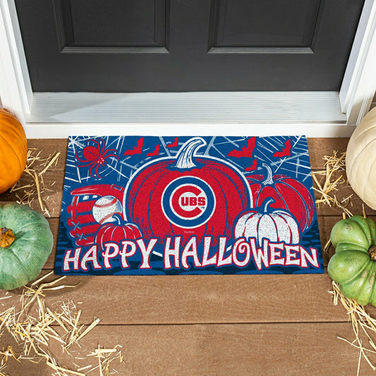 Team Sports America Signature - Chicago Cubs Halloween PVC Mat, 28"x16"