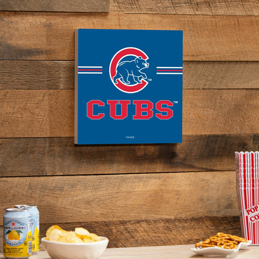 Team Sports America Everyday - Chicago Cubs Wood Wall Sign, 12x12