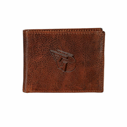 Team Sports America Classic - Cleveland Guardians, Embossed 100% Genuine Tumbled Leather Passcase Bi
