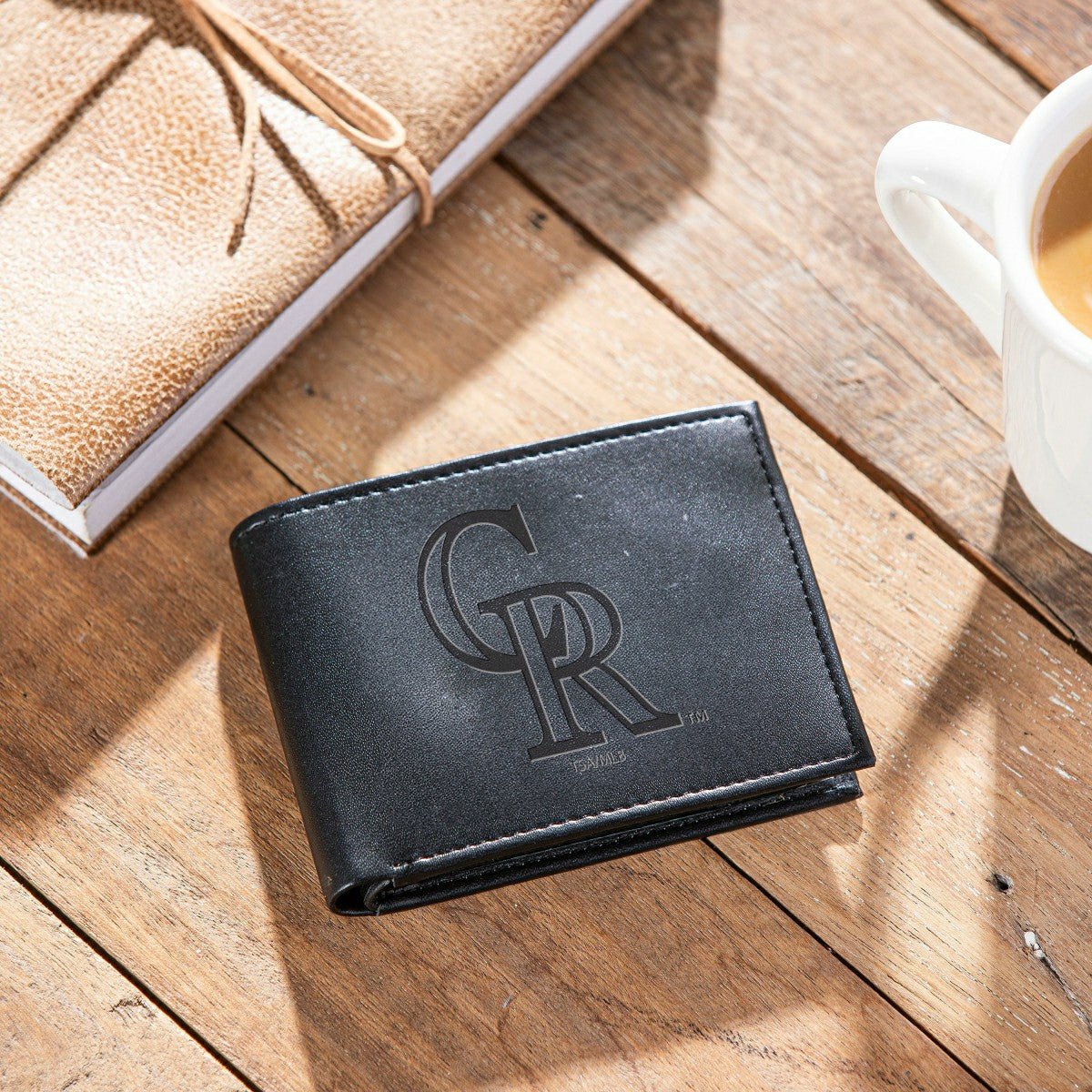 Team Sports America Exclusive - Colorado Rockies Bi-Fold Wallet Black
