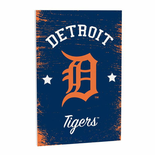 Team Sports America Everyday - Detroit Tigers Wood Wall Sign, 16x24