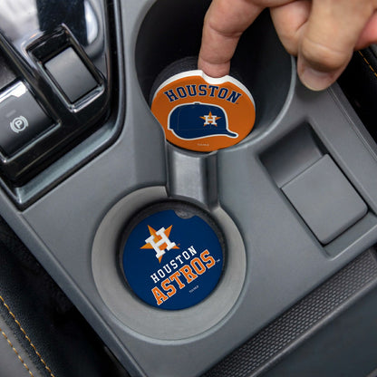 Team Sports America Trending - Houston Astros Car Coaster Set, 2pc