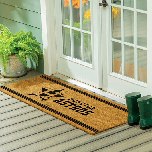 Team Sports America Trending - Houston Astros Extra Large One Color Coir Mat, 60"x24"