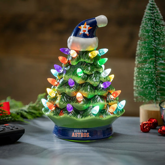 Team Sports America Trending - Houston Astros 8" LED Ceramic Christmas Tree