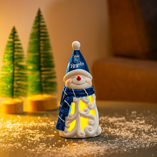 Team Sports America Value - Kansas City Royals Snowman LED Statuary, 8"