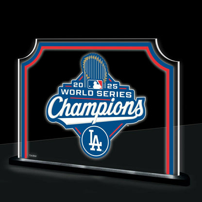Team Sports America Essential - Los Angeles Dodgers, World Series 2025, Rectangle Desklite LED Decor