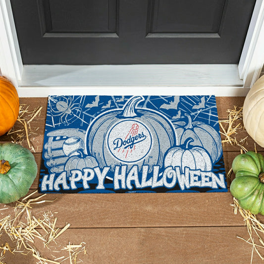 Team Sports America Signature - Los Angeles Dodgers Halloween PVC Mat, 28"x16"