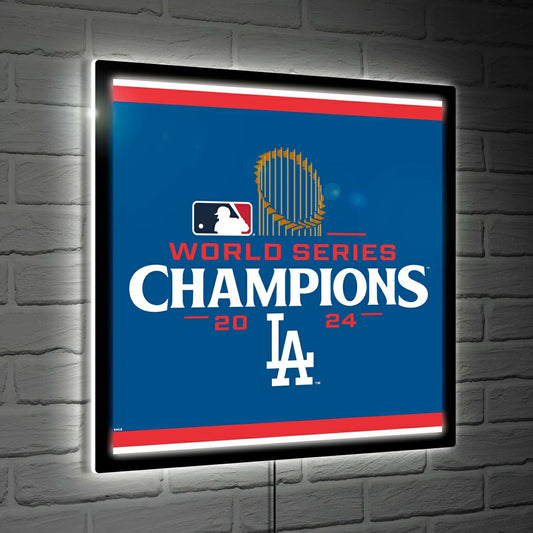 Team Sports America Classic - Los Angeles Dodgers 23"H x 23"L LED Wall Decor, Edgelite, Square, WS24